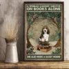 A Woman Cannot Survive On Books Alone She Also Need A Basset Hound Dog Poster 2 A Woman Cannot Survive on Books Alone She Also Need a Basset Hound Dog Poster