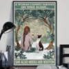 A Woman Cannot Survive on Wine Alone She Also Needs Boston Terrier Dog Poster