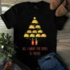 All I Want for Xmas Is Tacos Christmas Tacos Tree Light Tshirt