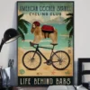 American Cocker Spaniel Cycling Club Life Behind Bars Dog Poster 3 American Cocker Spaniel Cycling Club Life Behind Bars Dog Poster
