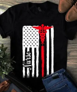 American Flag Nurse Gift Tshirt