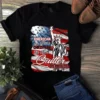 American by Birth Christian by Faith Quilter by Choice Quilting Sewing Tshirt