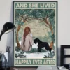 And She Lived Happily Ever After Black Mini Schnauzer Dog Poster