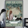And She Lived Happily Ever After Border Collie Dog Poster 2 And She Lived Happily Ever After Border Collie Dog Poster