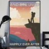 And She Lived Happily Ever After Camping Hiking Dog Moutain Poster 2 And She Lived Happily Ever After Camping Hiking Dog Moutain Poster