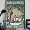 And She Lived Happily Ever After English Bulldog Dog Poster