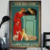 And She Lived Happily Ever After Lady With Cats Poster 2 And She Lived Happily Ever After Lady With Cats Poster