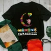 Autism Awareness Angel Moon Heart Color Gift Autism TShirt