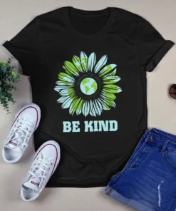 Be Kind Sunflower Retro Hippie Tshirt