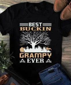 Best Buckin Grampy Every Hunting Grandpa Dad Tshirt