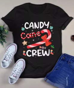 Candy Cane Crew Christmas Xmas Gift Tshirt