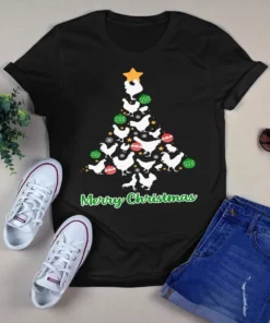 Chicken Christmas Tree Xmas Gift Chicken Lover Tshirt