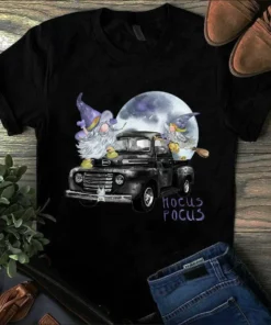 Cute Gnome Witch Halloween Hocus Pocus Gnome Truck Tshirt