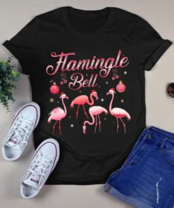 Flamingel Bell Flamingo Christmas Xmas Gift Tshirt
