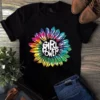 Girl Power Sunflower Hippie Tie Dye Retro Tshirt 3 Girl Power Sunflower Hippie Tie Dye Retro tShirt