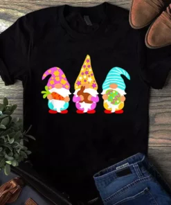 Gnomes Carrot Bunny Easter Egg Shirts For Couple Tshirt