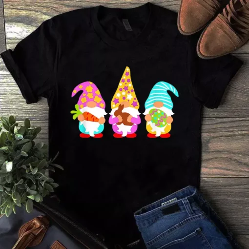 Gnomes Carrot Bunny Easter Egg Shirts For Couple Tshirt