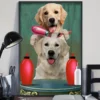 Golden Retriever Hair Salon Baber Funny Dog Home Decor Wallart Poster 2 Golden Retriever Hair Salon Baber Funny Dog Home Decor Wallart Poster