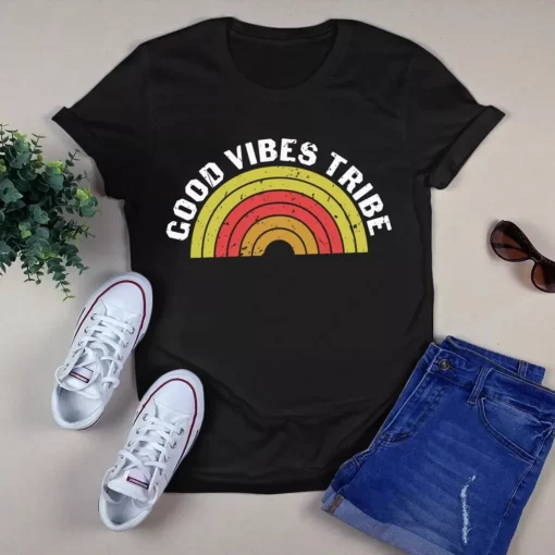 Good Vibes Tribe Hippie Boho Gift Tshirt