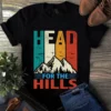 Headed For The Hills Moutain Camping Hiking Vintage Tshirt 2 Headed for the Hills Moutain Camping Hiking Vintage Tshirt