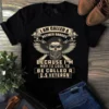 I Am Called a Retired Badass Because Im a US Veteran Skull Tshirt