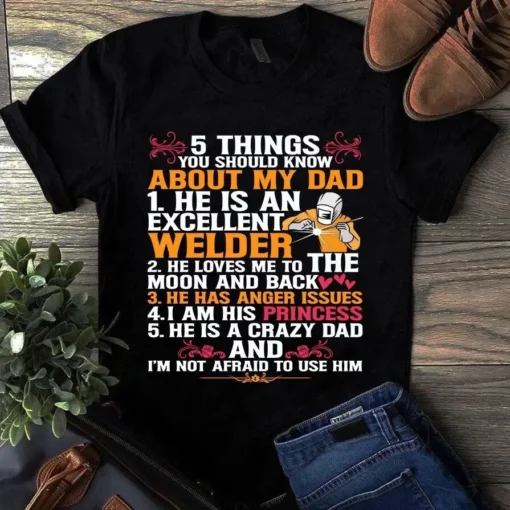 5 Things You Should Know About My Dad Father Gift Tshirt