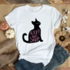 Adopt Dont Shop Black Cat Adoption Tshirt