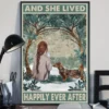And She Lived Happily Every After Chocolate Dapple Dachshund Dog Poster