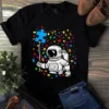 Astronaut Balloon Autism Space Autism Awareness Gift Tshirt