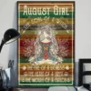 August Girl The Soul Of A Witch The Fire Of A Lioness Yoga Meditation Poster 3 August Girl the Soul of a Witch the Fire of a Lioness Yoga Meditation Poster