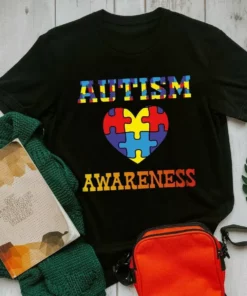 Autism Awareness Heart Love Autism Gift Tshirt