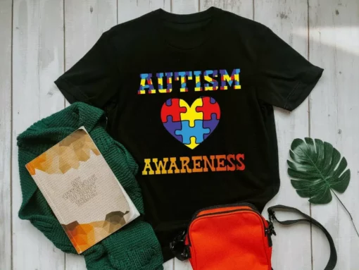 Autism Awareness Heart Love Autism Gift Tshirt