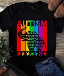 Autism Puzzle Elephant Definition Autism Awareness Gift Tshirt
