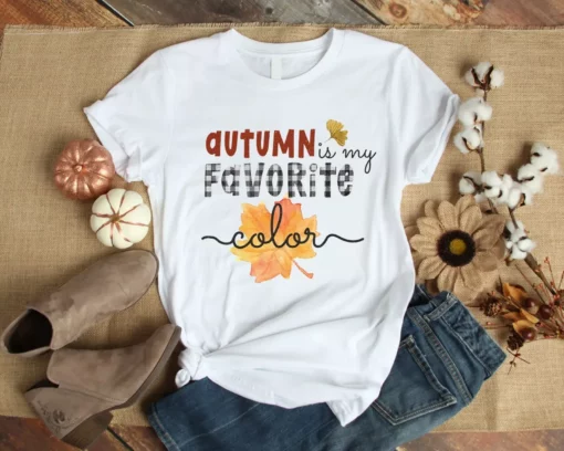 Autumn Is My Favorite Color Autumn Fall Tshirt