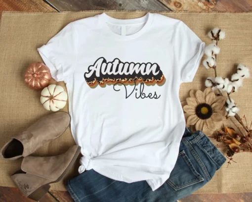 Autumn Vibes Cute Fall Autumn Gift Unisex Tshirt