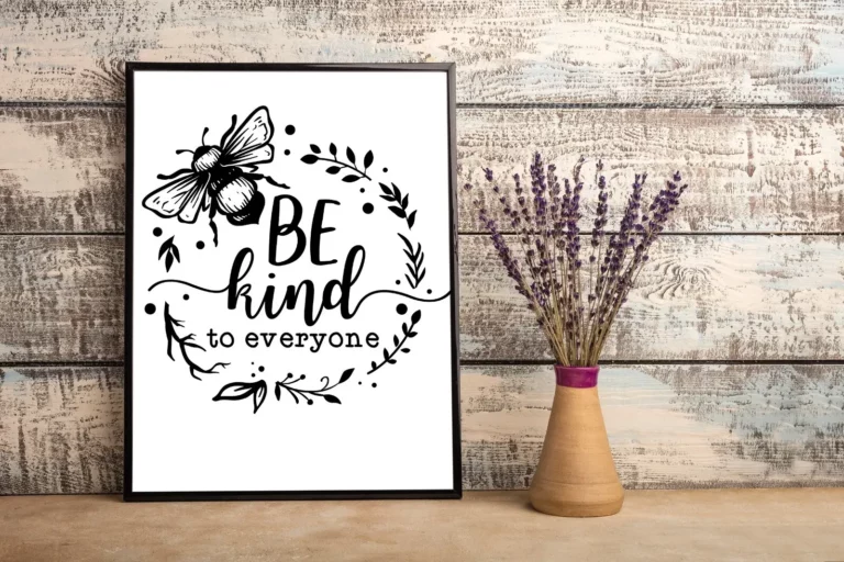 Be Kind to Every One Bee Gift Poster