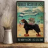 Bernese Mountain Reading Club So Many Books So Little Time Dog Poster