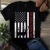 Best Bucking Pawpaw Ever Usa Flag Hunting Deer Dad Gift Tshirt