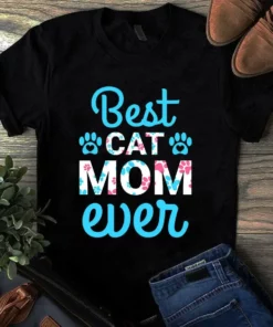Best Cat Mom Ever Cat Paw Tshirt