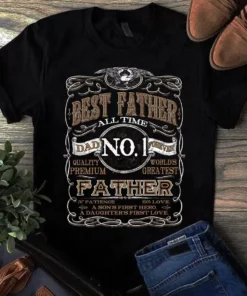 Best Father All Time Dad No 1 Forever Father Dad Gift Tshirt