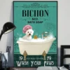 Bichon And Co Bath Soap Wash Your Paw Dog Poster 3 Bichon and Co Bath Soap Wash Your Paw Dog Poster