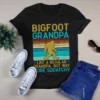 Bigfoot Grandpa Like a Regular Grandpa but Way More Squatchy Gift Tshirt