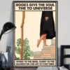 Books Give the Soul to the Universe Wings to the Mind Reading Poster
