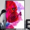 Boxer Dog Puppy Water Color Home Decor Wall Art Poster