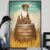 Boxer Dog Whiskey Small Batch Funny Drink Dog Poster 3 Boxer Dog Whiskey Small Batch Funny Drink Dog Poster