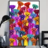 Boxer Multi Dogs Funny Home Decor Wall Art Poster 2 Boxer Multi Dogs Funny Home Decor Wall Art Poster