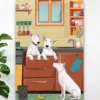 Bull Terrier Dogs Funny Kitchen Home Decor Wallart Poster
