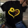 Butterflies Sunflowers Heart Hippie tShirt