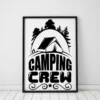 Camping Crew Moutain Home Decor Wall Art Poster