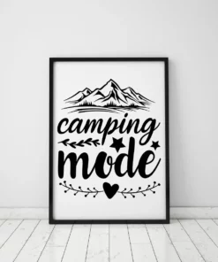 Camping Mode Mountain Camping Lover Home Decor Wall Art Poster